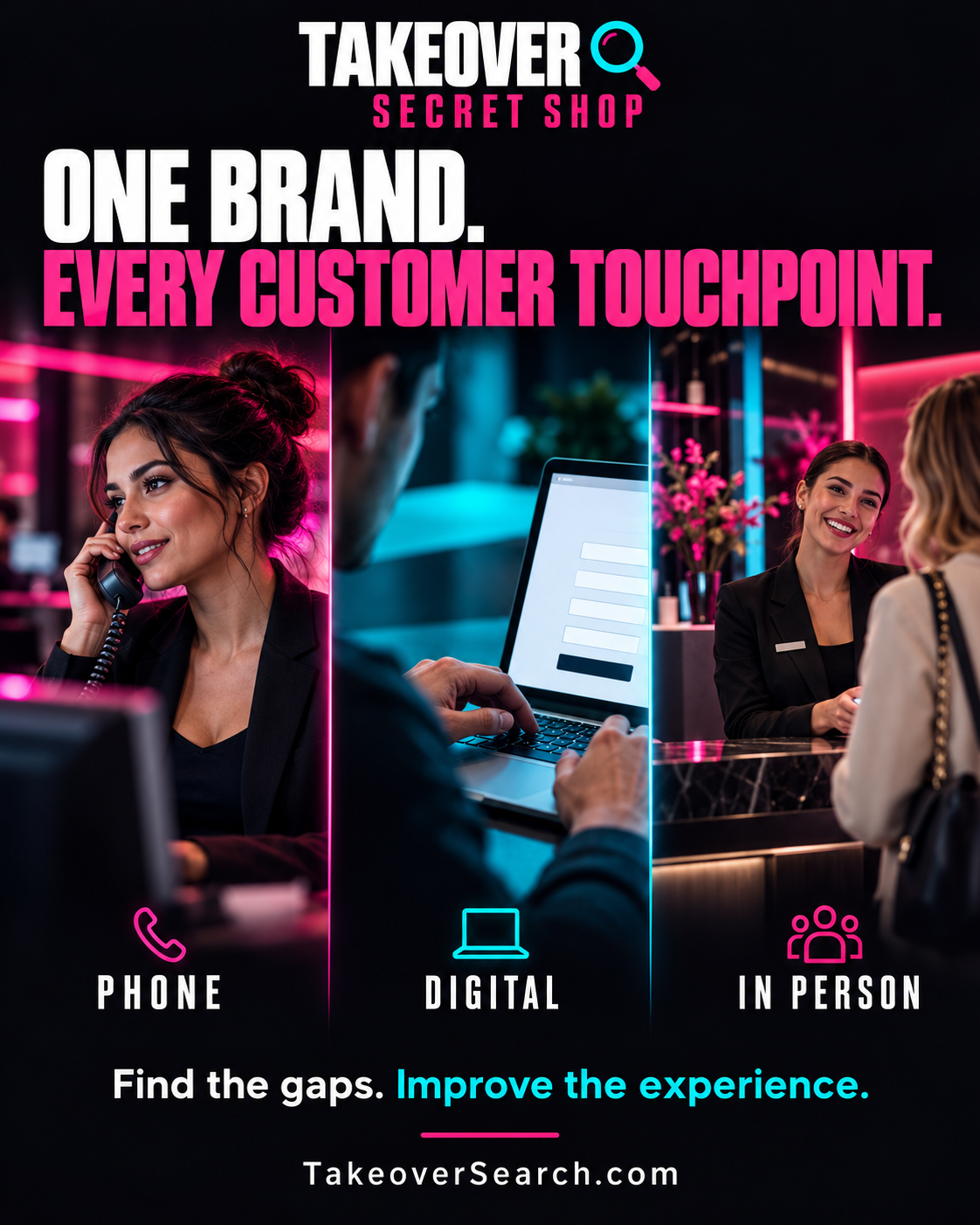 One brand, every customer touchpoint: phone, digital and in person